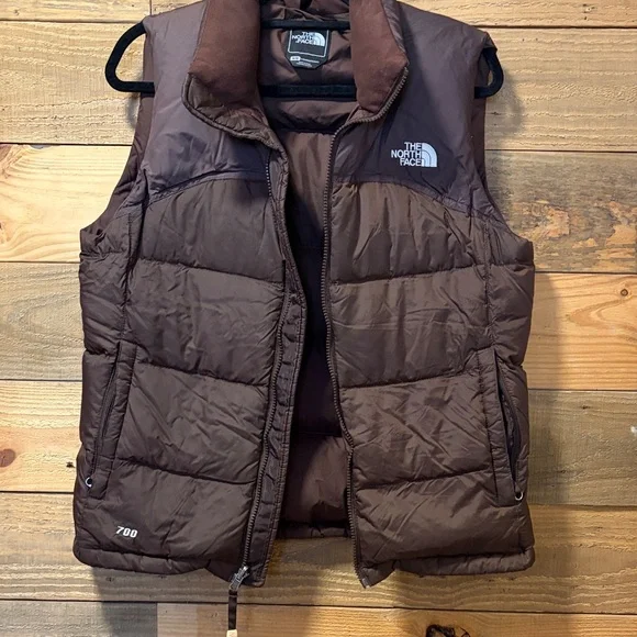 The North Face Chocolate Brown Puffer Vest - Picture 2 of 5